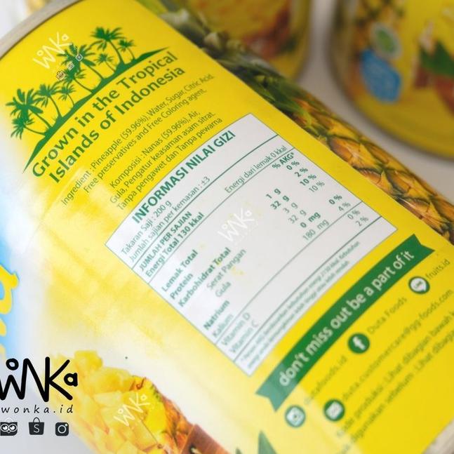 

BISA ✨COD✨ Duta Tidbits Pineapple Potongan Nanas Dalam Syrup serbuuu !