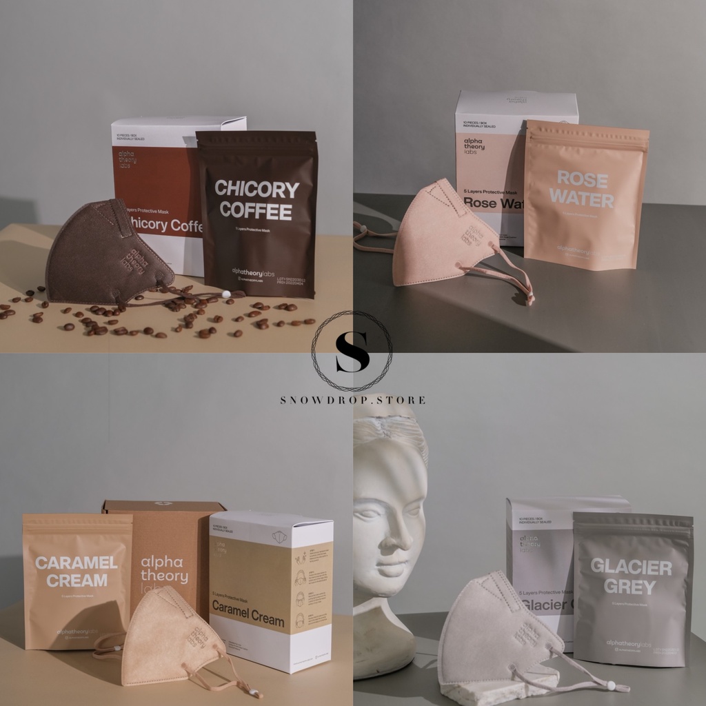 MASKER ALPHA THEORY LABS KN95 5 PLY ISI 10 PCS ROCHESTER KAZE PREMIUM MASK