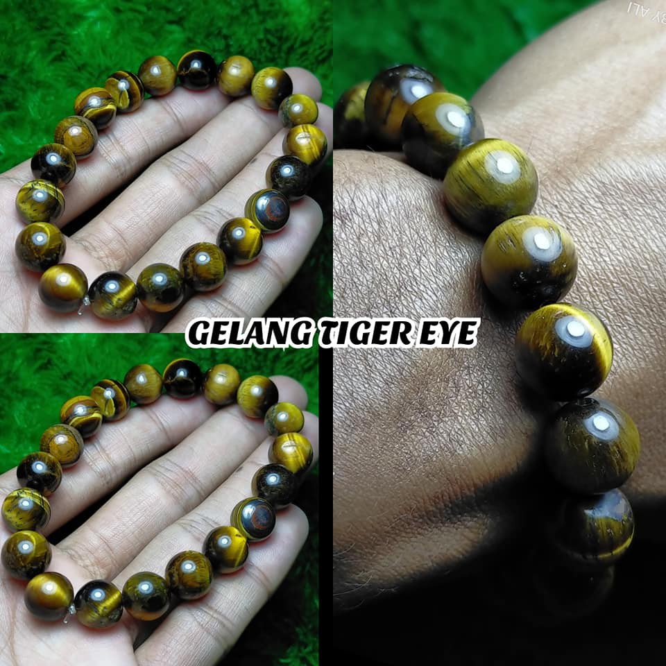 Gelang Batu Biduri Sepah - Tiger Eye