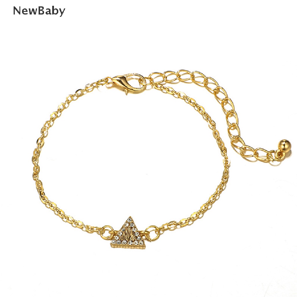 4 Pcs / set Gelang Rantai Geometris Untuk Wanita