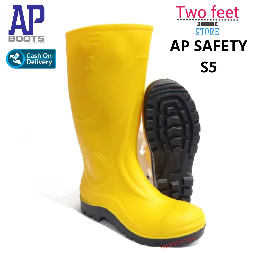 AP Boots Safety S5 - Sepatu Safety AP Boots Safety S5 Kuning Size 39-46 Toe Cap BESI - AP Boots Ujun