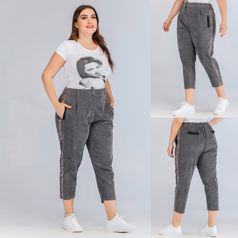  Celana  Panjang  Motif Print Leopard Ada Ukuran  Besar L  4Xl 