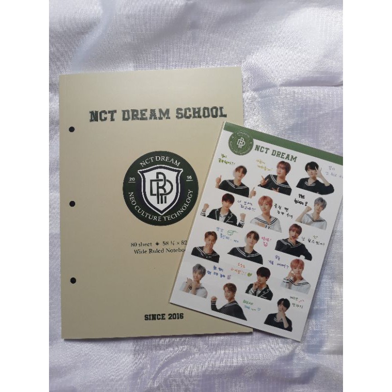 NCT DREAM BACK TO SCHOOL B2S 2021 NOTEBOOK + GROUP STICKER