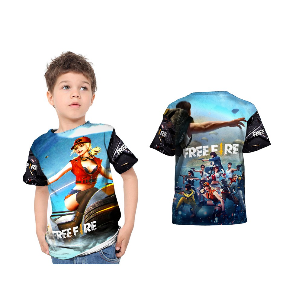 Tshirt Kaos Baju Anak FREEFIRE 04 Sublime Custom