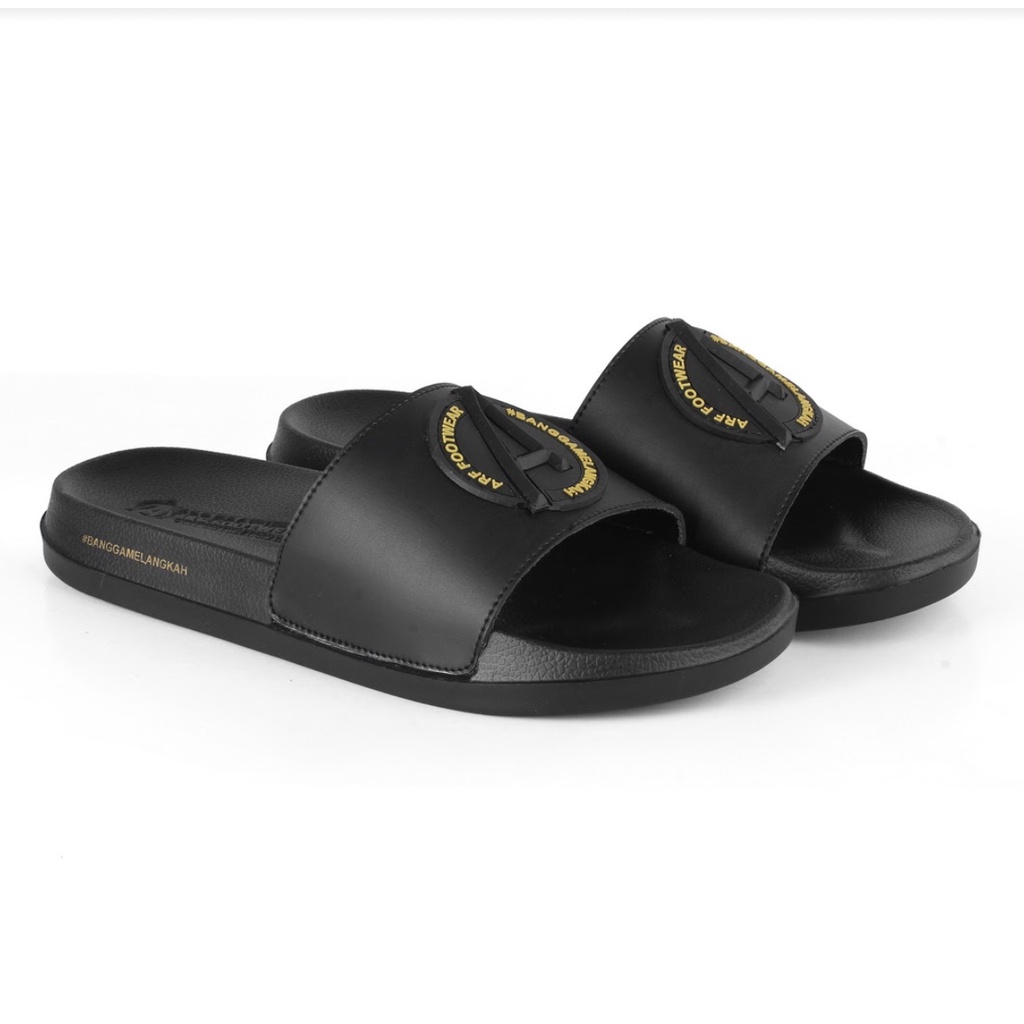 IBRA BLACK GOLD V2 | ManNeedMe x ARF | Sandal Pria Casual Sandal Slop ORIGINAL