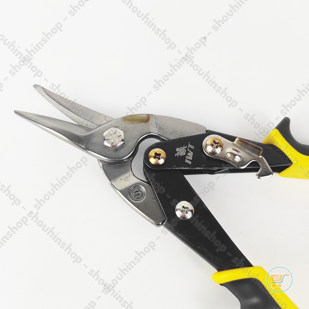 Gunting Holo Seng Baja Ringan 10inch merk IWT Aviation Tin Snip