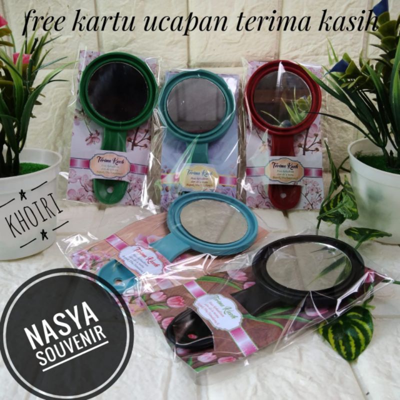 ( isi 50pcs )KACA KASIR BULAT KEMASAN ALAS CANTIK MURAH DAN LAGI BUMING