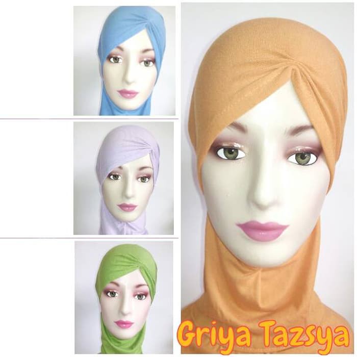 Dalaman Jilbab Ninja Kerut Resleting Grosir Murah