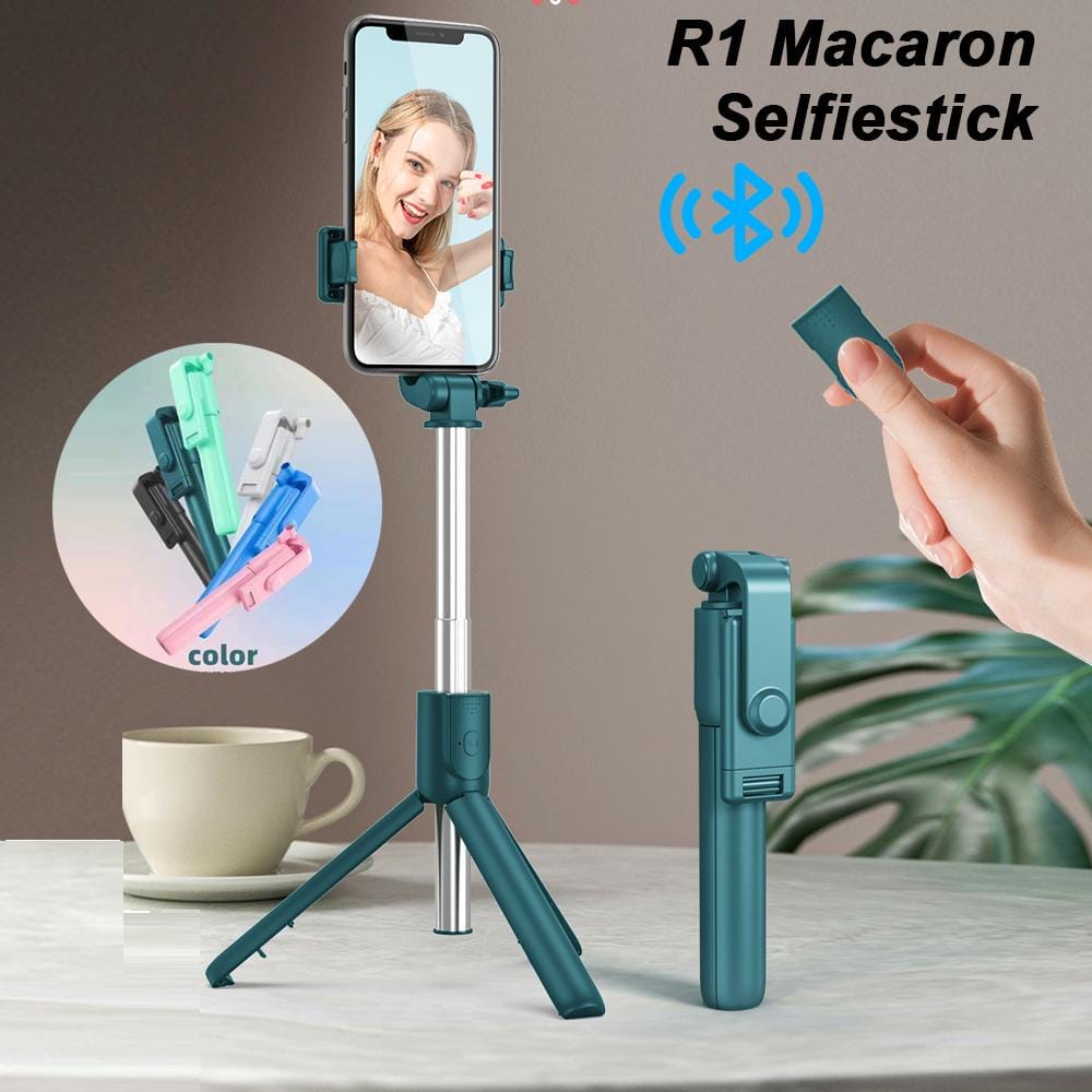 Tongsis R1 Bluetooth 3in1 Remote Selfie Stick Tripod 360