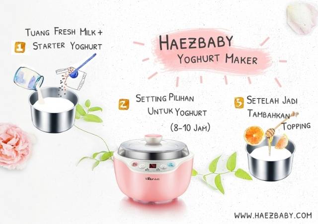 Haezbaby Bear Yoghurt Maker Yellow