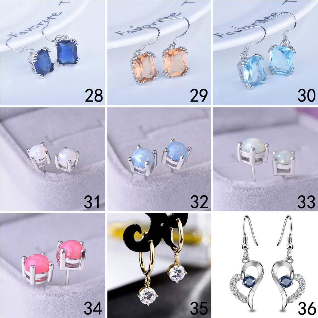 925 anting-anting perak murni, Busana sederhana, Anting-Anting wanita, Perhiasan Fashion Korea, Aksesoris telinga ED010