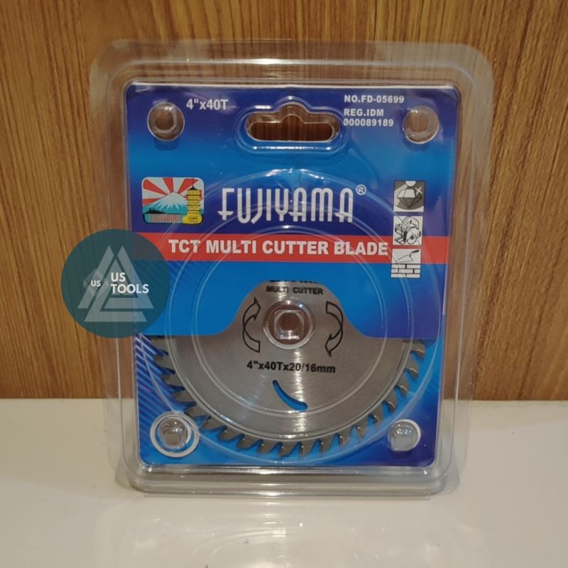 Multi Cutter FUJIYAMA TCT Sawblade 4x40T / Saw Blade 4 inch geraji kayu dan aluminium