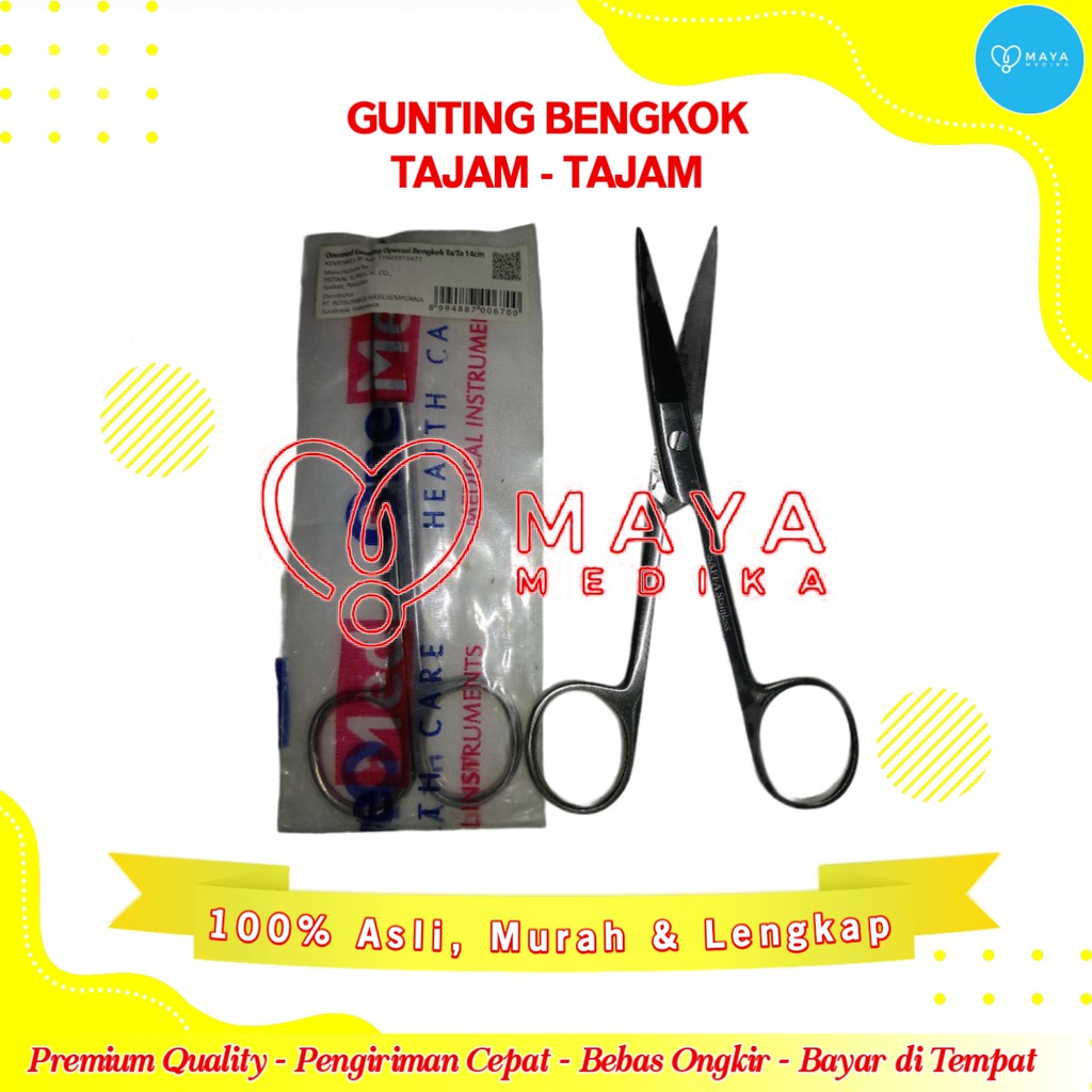 

Gunting Bengkok 11 cm Tajam - Tajam One Med