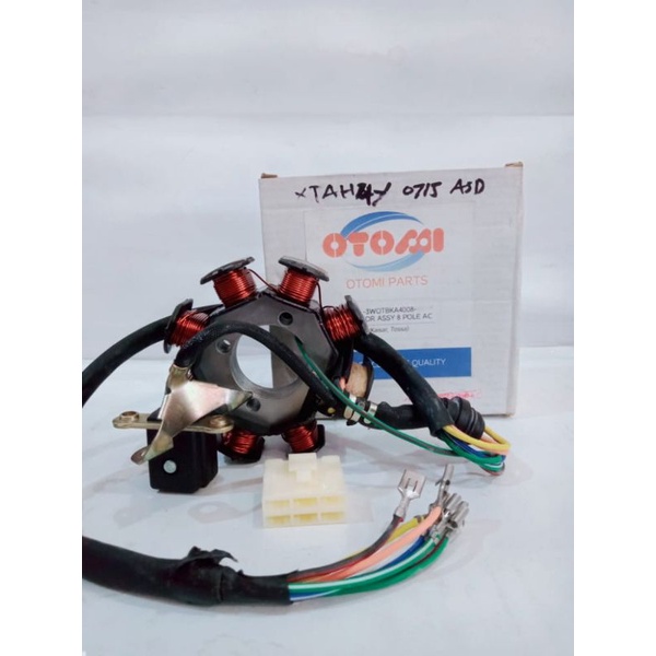 SPUL/SPULL STATOR ASSY TOSSA/KAISAR 8 POLE/ GULUNGAN ( RODA 3)