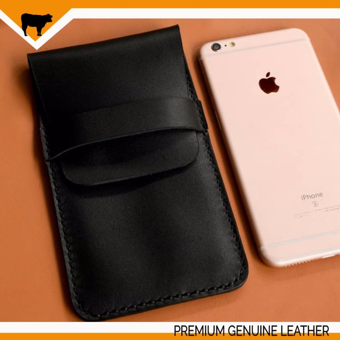 CASING  6 PLUS DARI KULIT ASLI HANDMADE / SARUNG HP KULIT ASLI