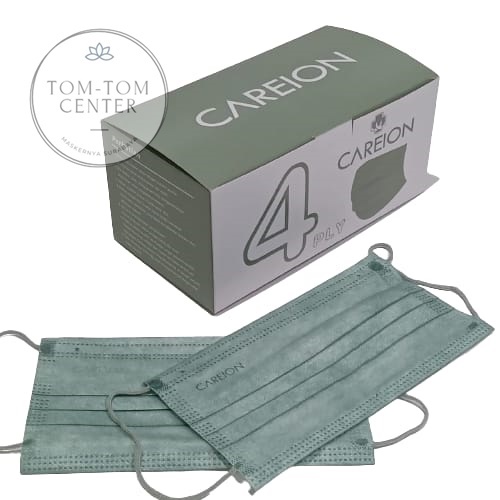 (Careion) Masker Medis 4Ply Careion Premium Warna Warni Isi 50Pcs