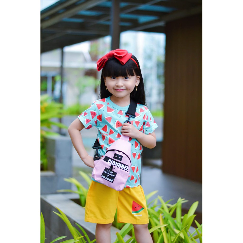 Setelan Anak Boy Girl Cloudbee Free Sling Bag