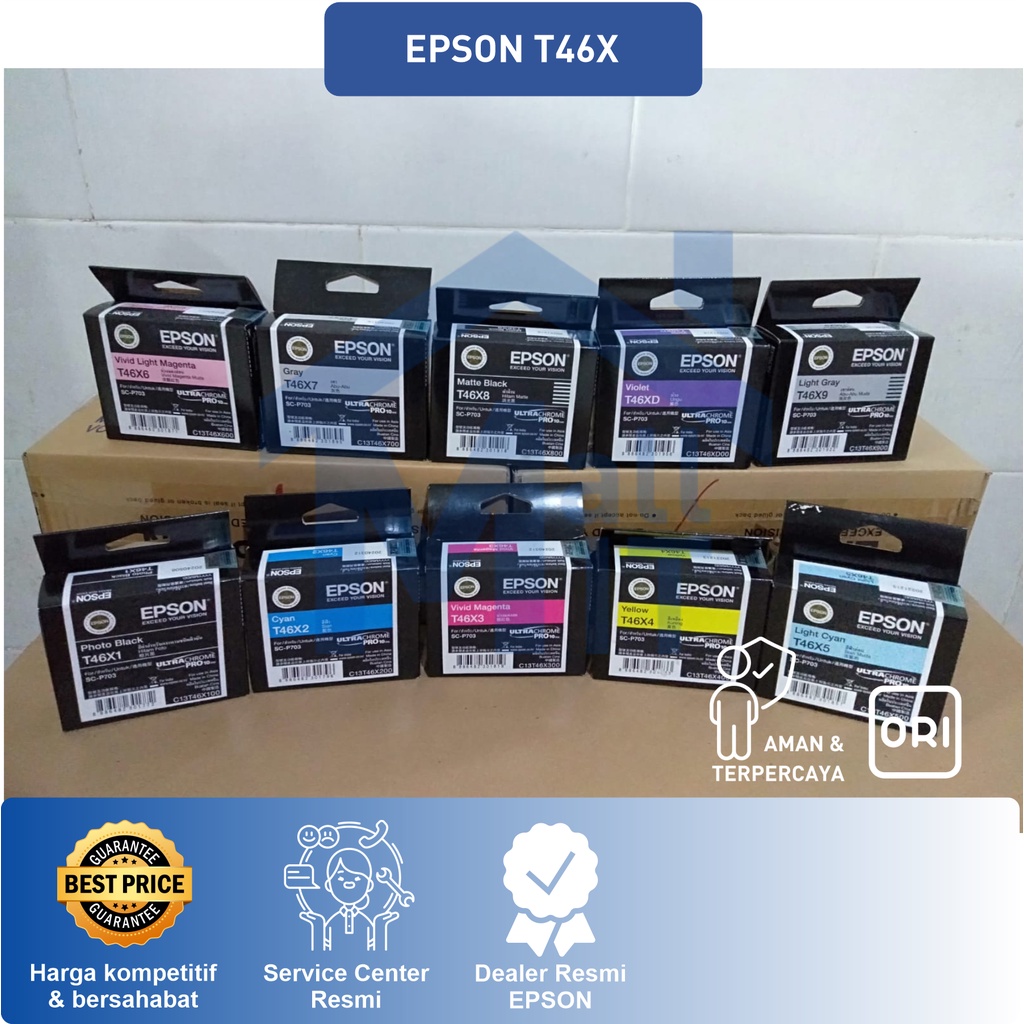 TINTA CATRIDGE EPSON SureColour SC-P703 T46X SERIES T46X1 - T46XD