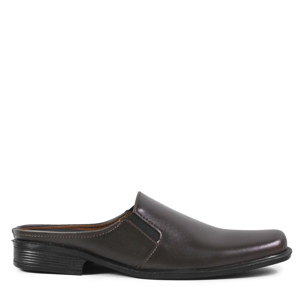 COD!! Sepatu Formal Pria Crocodile Bustong Pocinki Coklat Pantofel Selop Kasual Kerja Kantor Keren