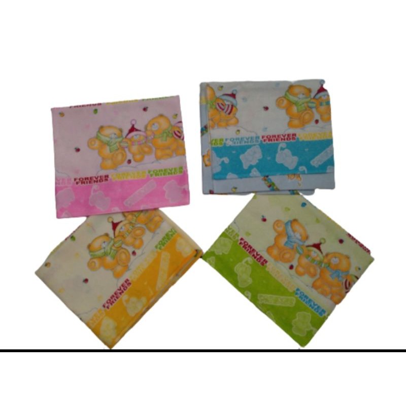 Bedong Lampin Bayi Planel SNI Warna Motif 90x90 3 pcs