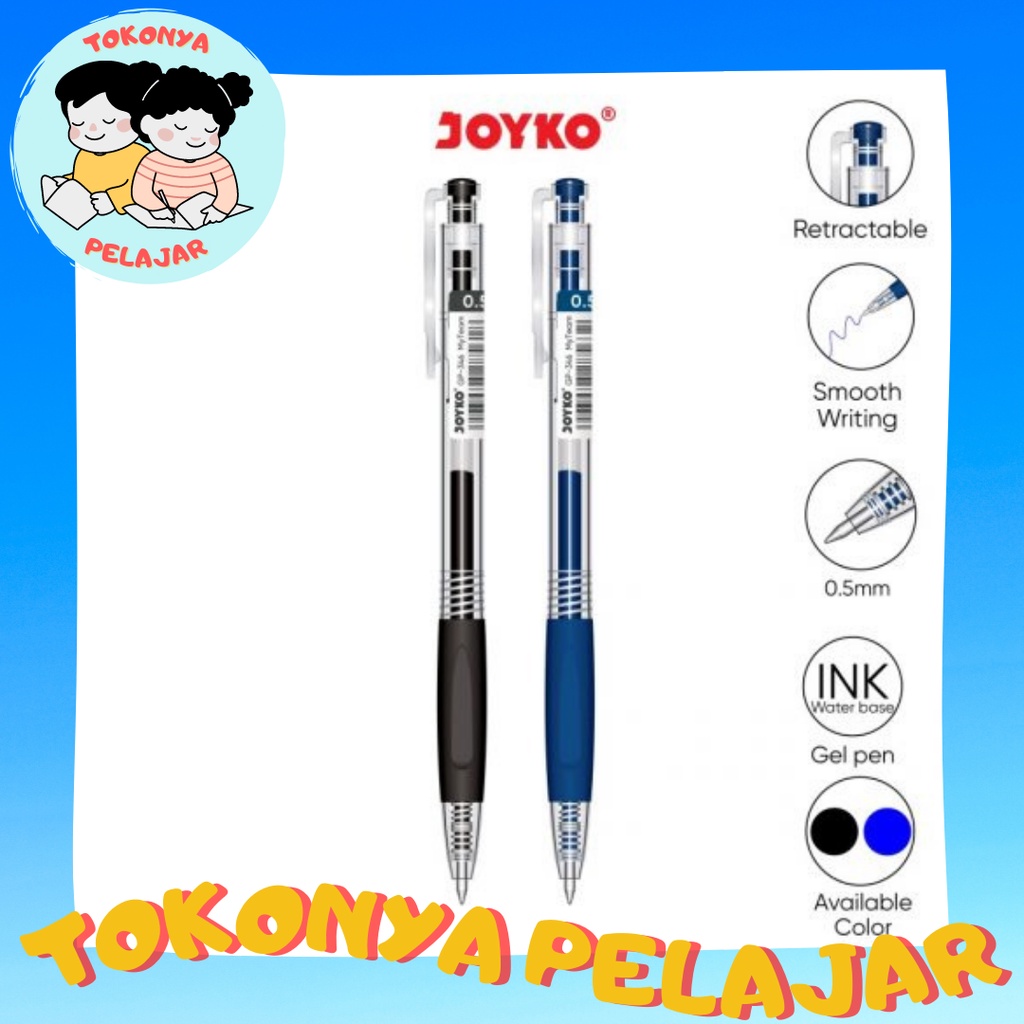 

Joyko Gel Pen GP-346 0.5mm Bulpen Gel Water Based Ink