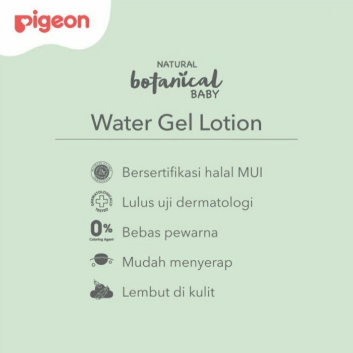 PIGEON Natural Botanical Baby Water Gel Lotion 240ml Pelembab Bayi