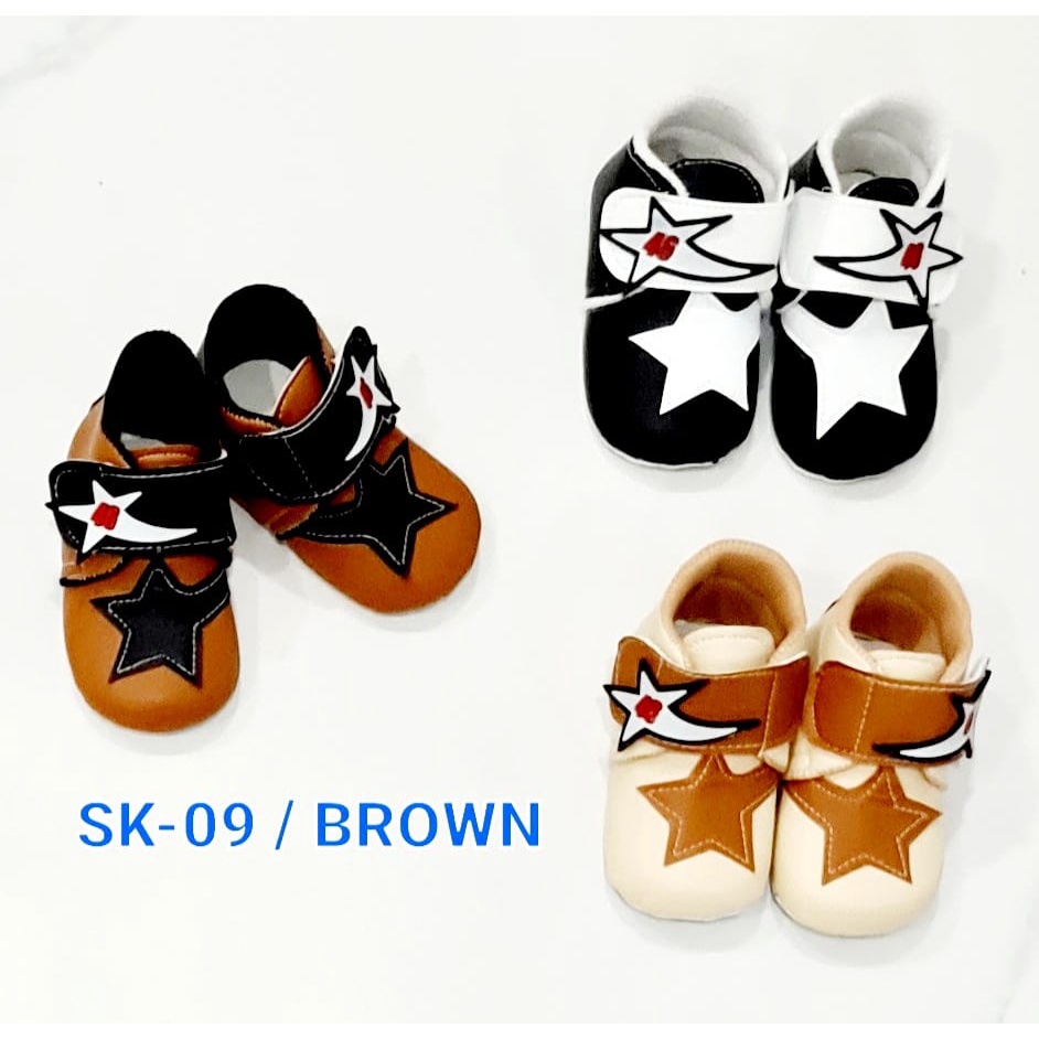 sepatu bayi star SK-09  sepatu bayi laki laki perempuan sepatu bayi baru lahir sepatu bayi prewalker