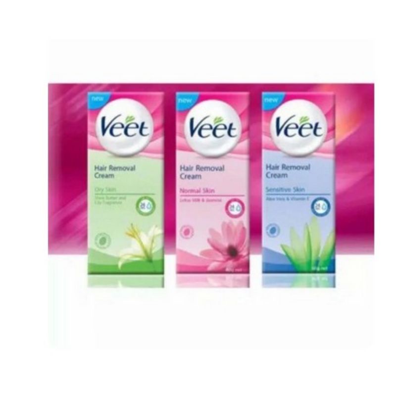 Veet Hair Removal Cream Normal Skin 25 gr/Perontok Bulu Kulit Normal