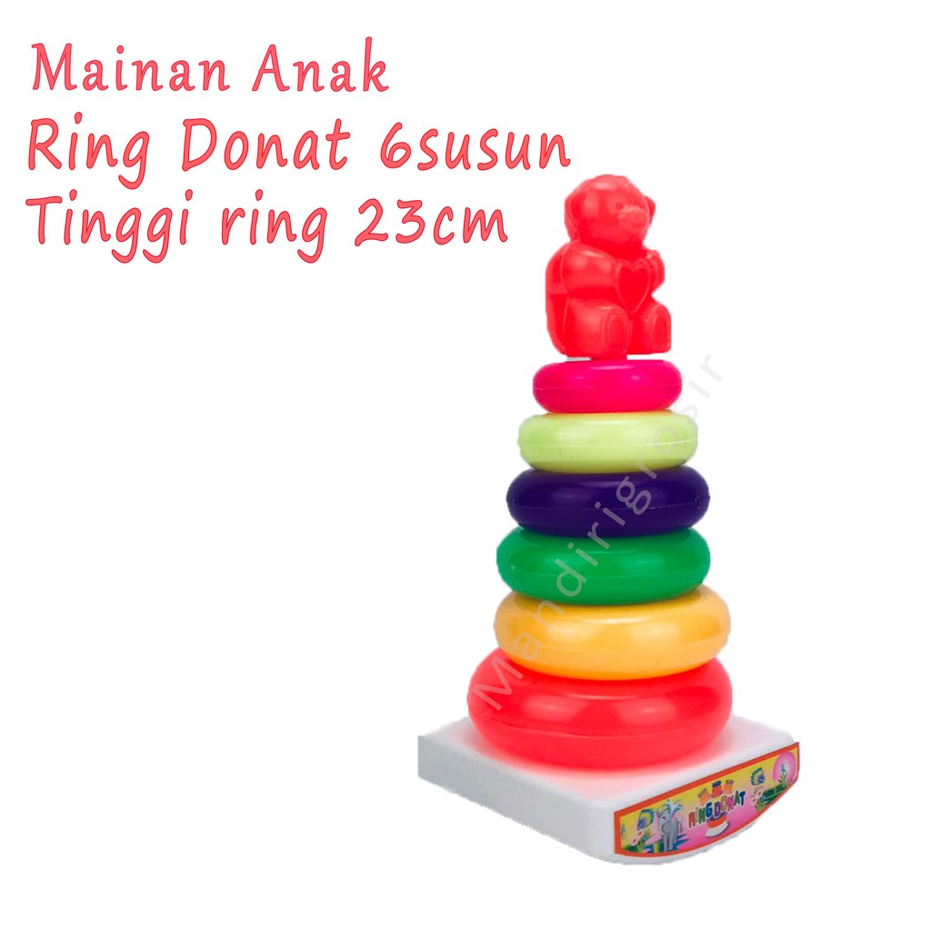 RD 137 *Mainan Anak ring donat 6 susun * Ring Donat