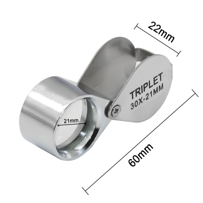 

ORIii Triplet 30x-21mm / Lup Kaca Pembesar Lipat Perhiasan Batuan Geologi ,s