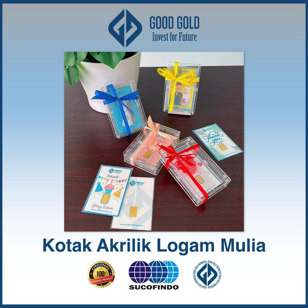 Kotak Akrilik Logam Mulia/ Gift Box