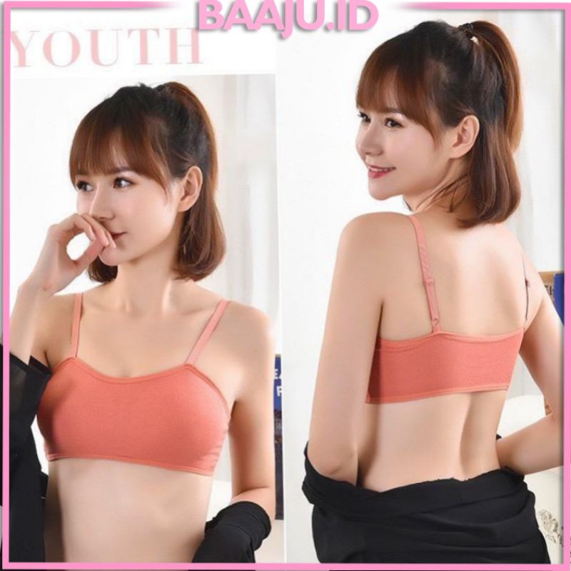 Baaju.id Bra Wanita Tanpa Kawat Bahan Elastis Sport Bra Push Up BRA-2056