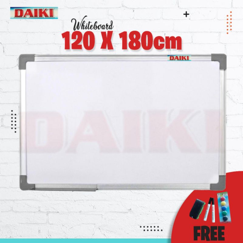 papan tulis   whiteboard daiki magnetic uk 120x180 cm