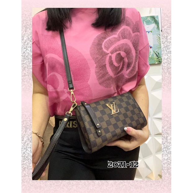 Tas Selempang Wanita Branded 2 Tali Kode 2071 Import