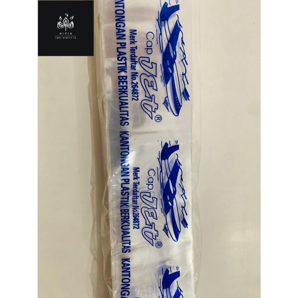 plastik pembungkus buah atau gambas tebal 002 p 100 m L 4 cm