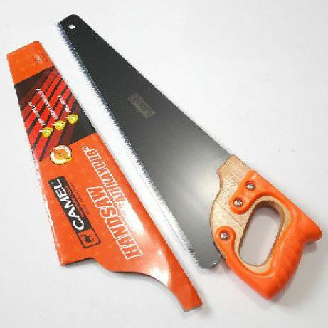 Gergaji Serbaguna Gagang Kayu Lapis Karet Multifungsi Hand Saw 18inchi
