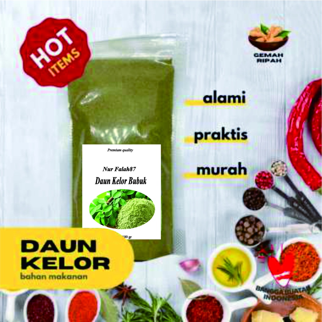 

Daun Kelor Bubuk dan Jsr Kualitas Premium 100gr
