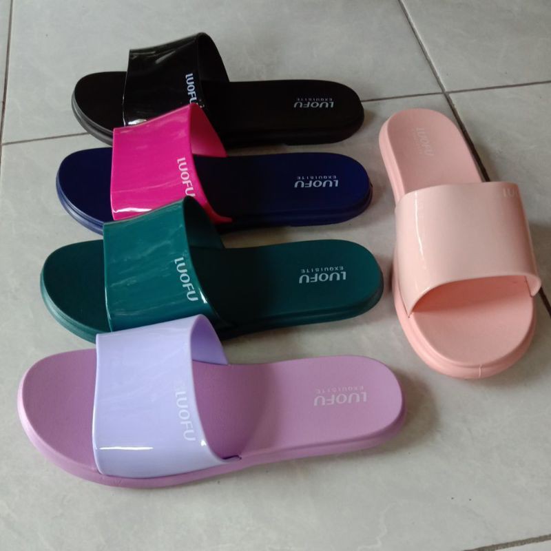 sandal slop wanita dewasa luofu F-2314