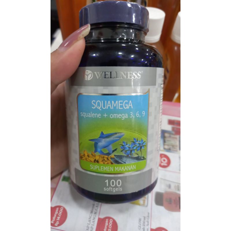WELLNESS SQUAMEGA (SQUALENE + OMEGA 3,6,9)100  SOFTGEL