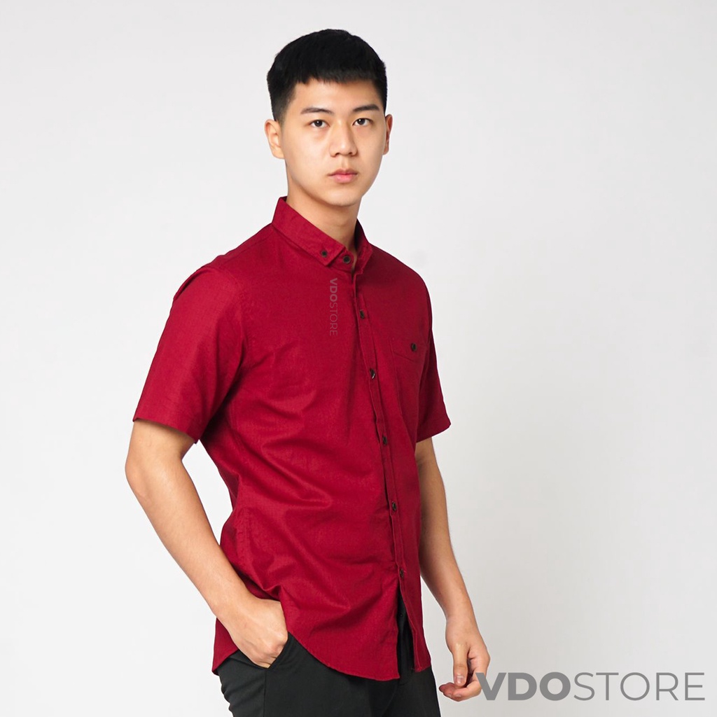 KEMEJA PRIA MAROON BASIC LENGAN PENDEK BAJU POLOS DEWASA PREMIUM KEMEJA MERAH KERJA TEBAL M L XL HITAM PUTIH NAVY ARMY CREAM KEMEJA KANTOR FORMAL SANTAI CASUAL SEMI KASUAL VIRAL MURAH KATUN KUALITAS MEN SHIRT