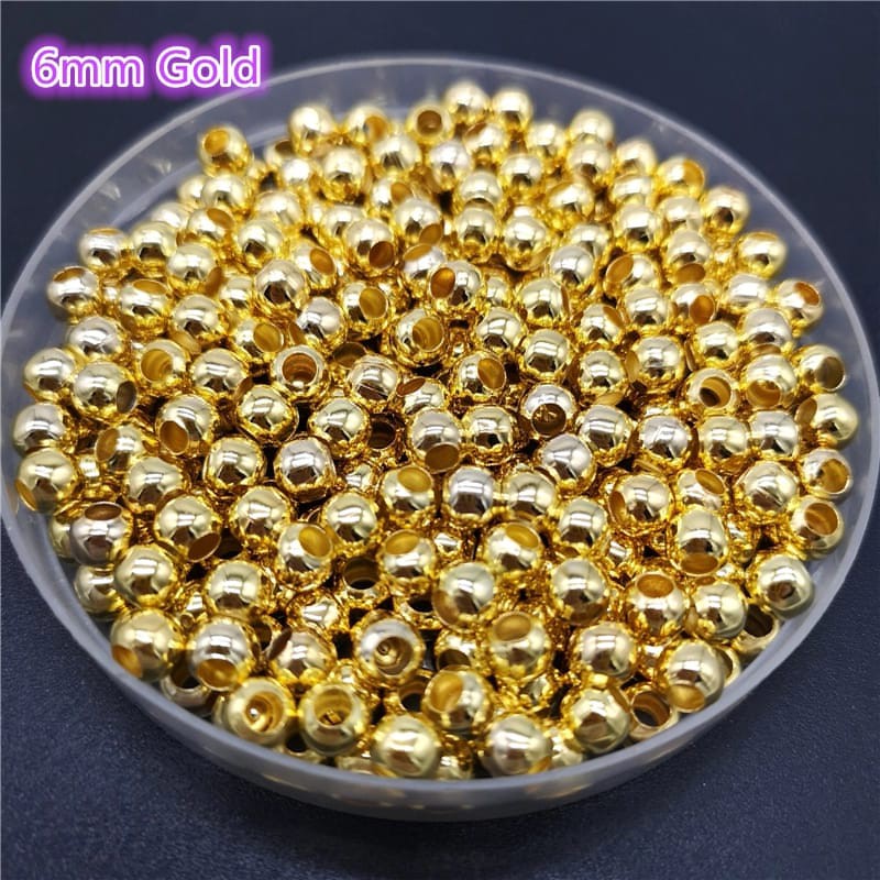 Mote bulat gold &amp; silver uk.3mm-8mm /pon