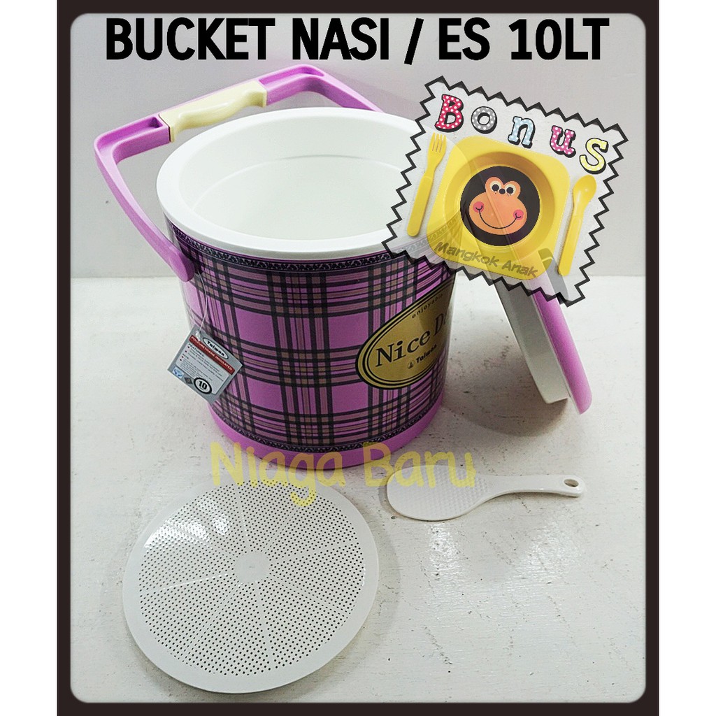 Rice Bucket Ice Bucket Termos Nasi 10 Liter Taiwan RB-010