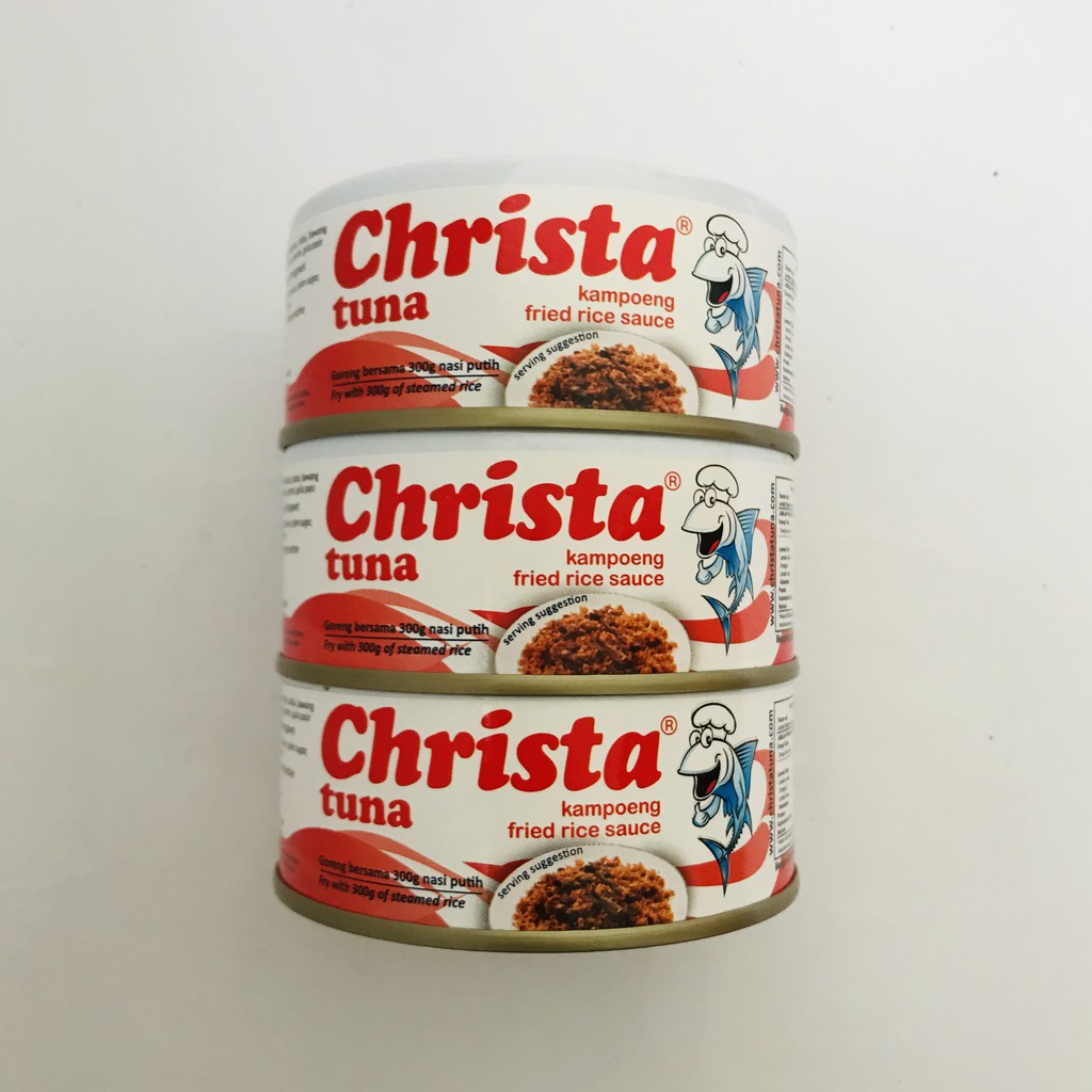 

Paket isi 3- Christa Tuna Nasi Goreng 3 kaleng x 160 g