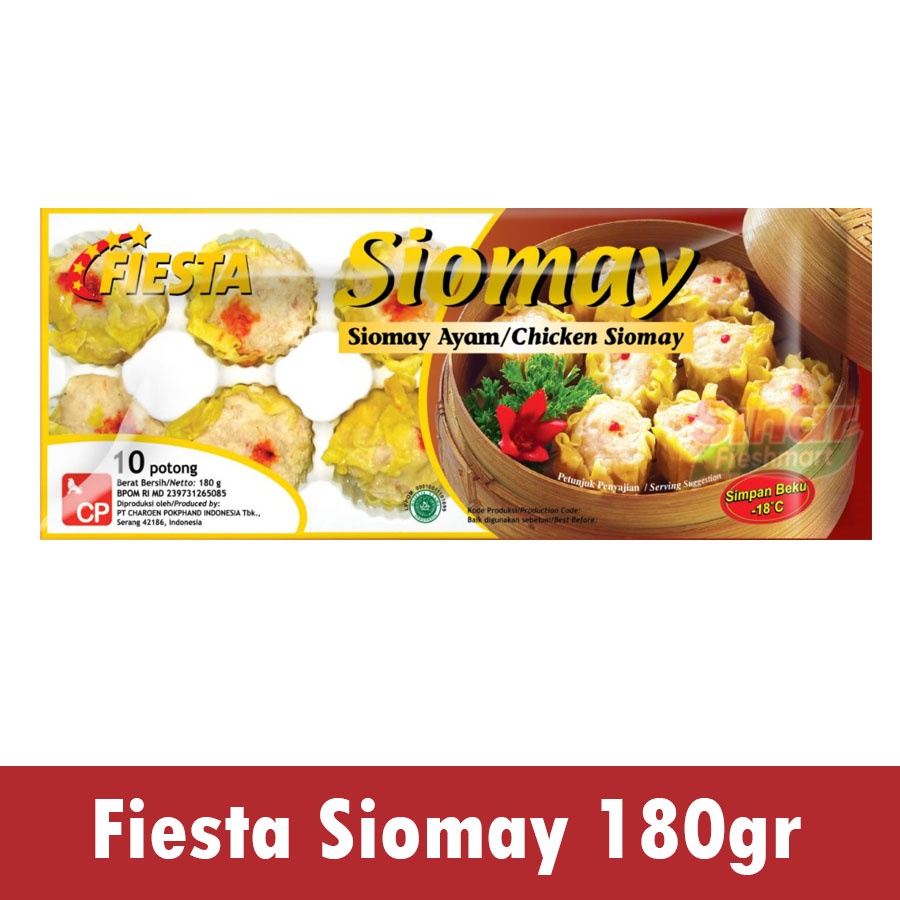 

[SINAR.FRESHMART] FIESTA CHICKEN SIOMAY / SIOMAY AYAM [180gr]