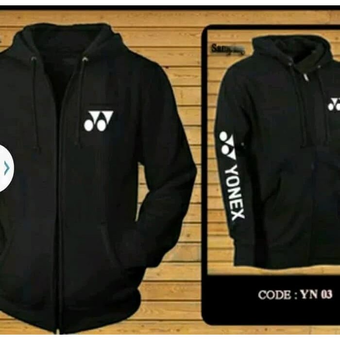 Jaket Hoodine Sweater Yonex Badminton aksesoris sport