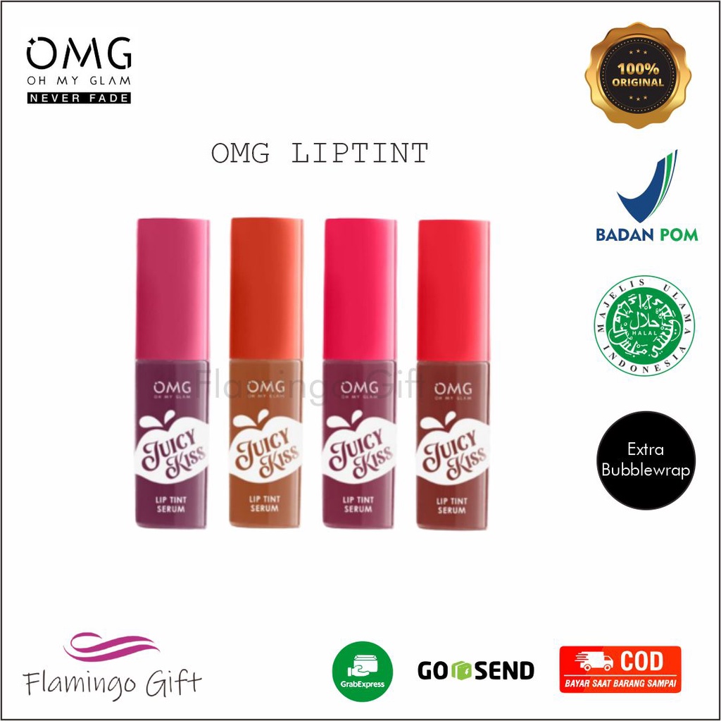 OMG Juicy Kiss Lip Tint Serum | Serum Bibir | Lip Tint | Tint Serum | BPOM