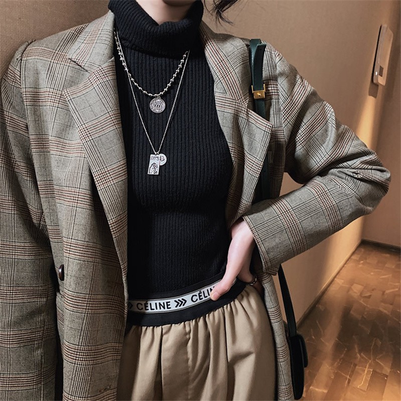 [ACKER] Kalung Fashion Gaya Korea Hip-hop Paduan Untuk Pria / Wanita