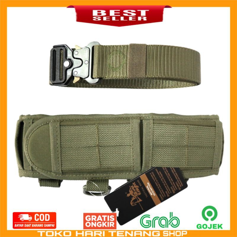 WARBELT / GESPER COBRA NILON / PAKET WARBELT HIJAU