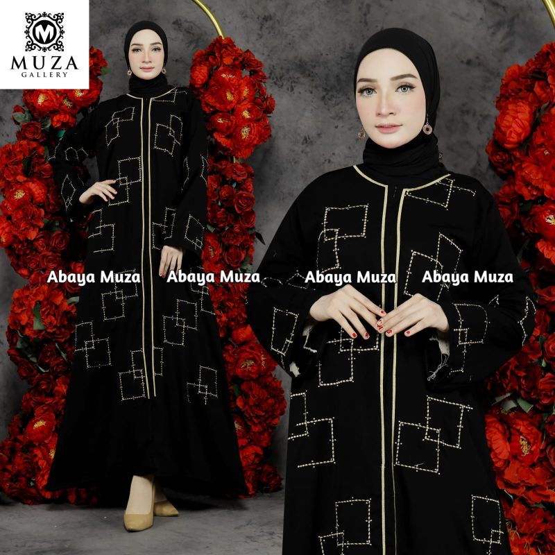 MUZA ABAYA HITAM ABAYA TURKEY KAMILA (BUSUI)