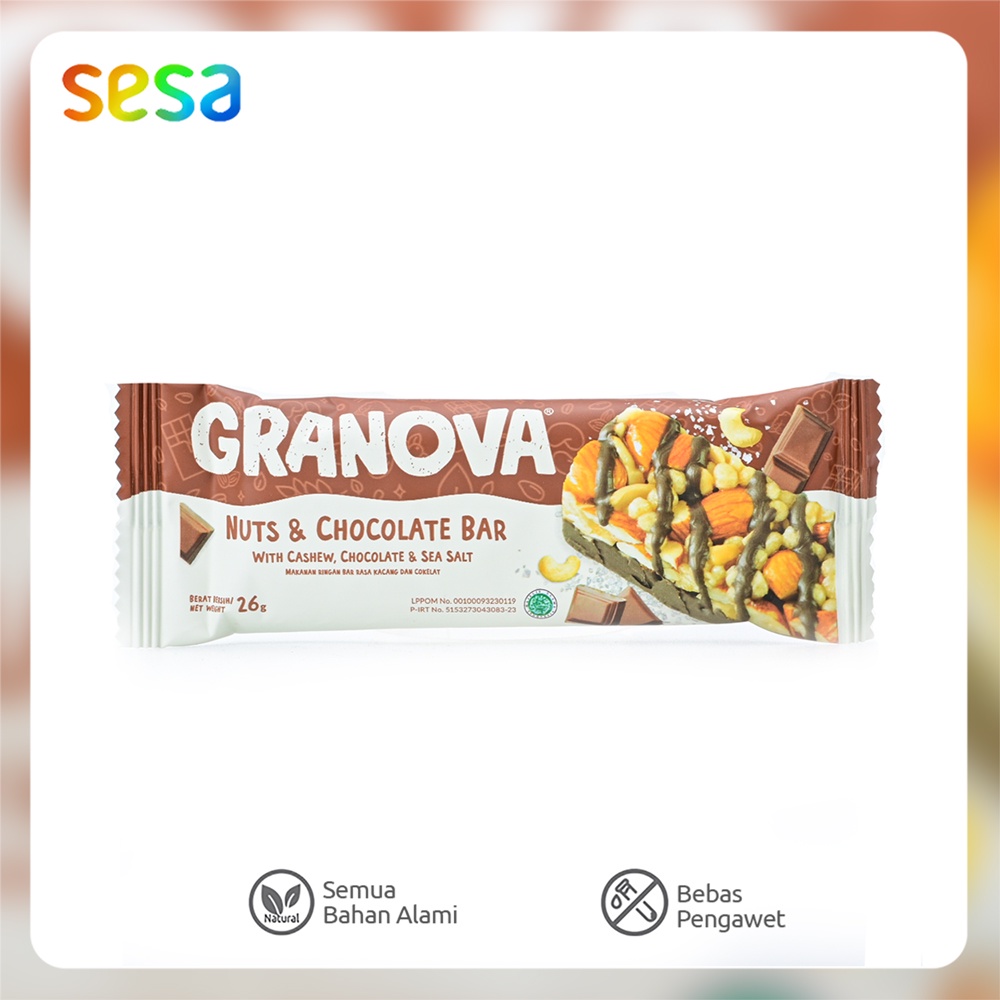 Granova - Snack Bar Nuts &amp; Chocolate 26 g